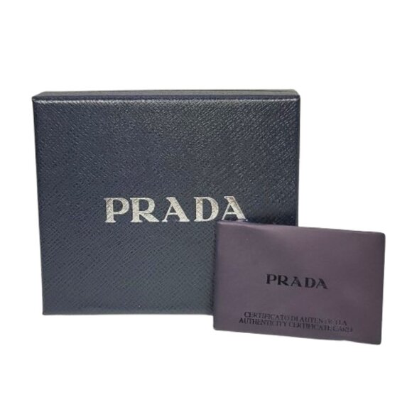 Prada Logo Plaque Bi-Fold Leather Card Holder - Wallet - Picture 7 of 7